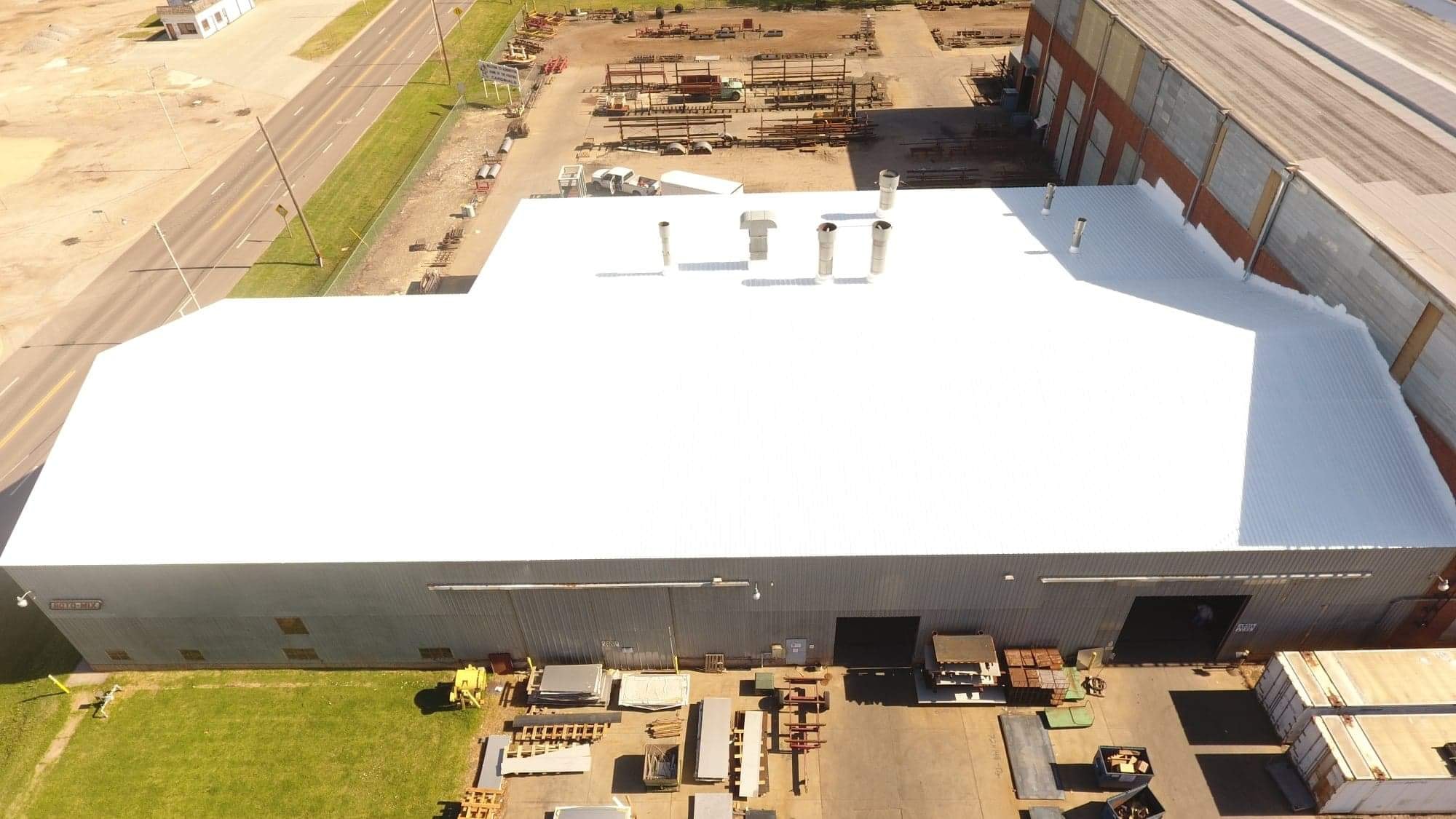 High-quality commercial roofing work